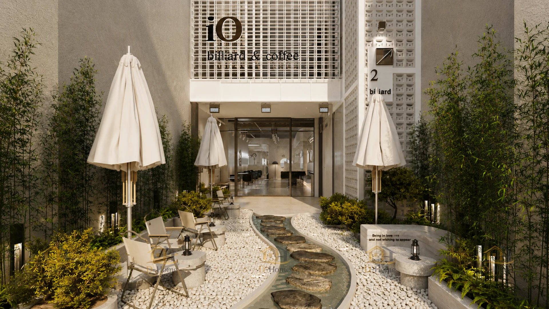 Hoàn thiện nội thất quán cafe F&B 90m2 phong cách tối giản - Chị T