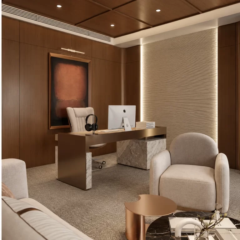 Hoàn thiện nội thất văn phòng nhỏ 90m2 phong cách Luxury - Quận 5