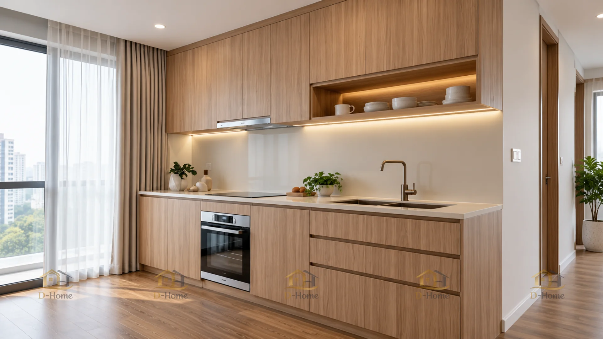 25+ mẫu tủ bếp đẹp cho chung cư nhỏ hiện đại, tiện nghi