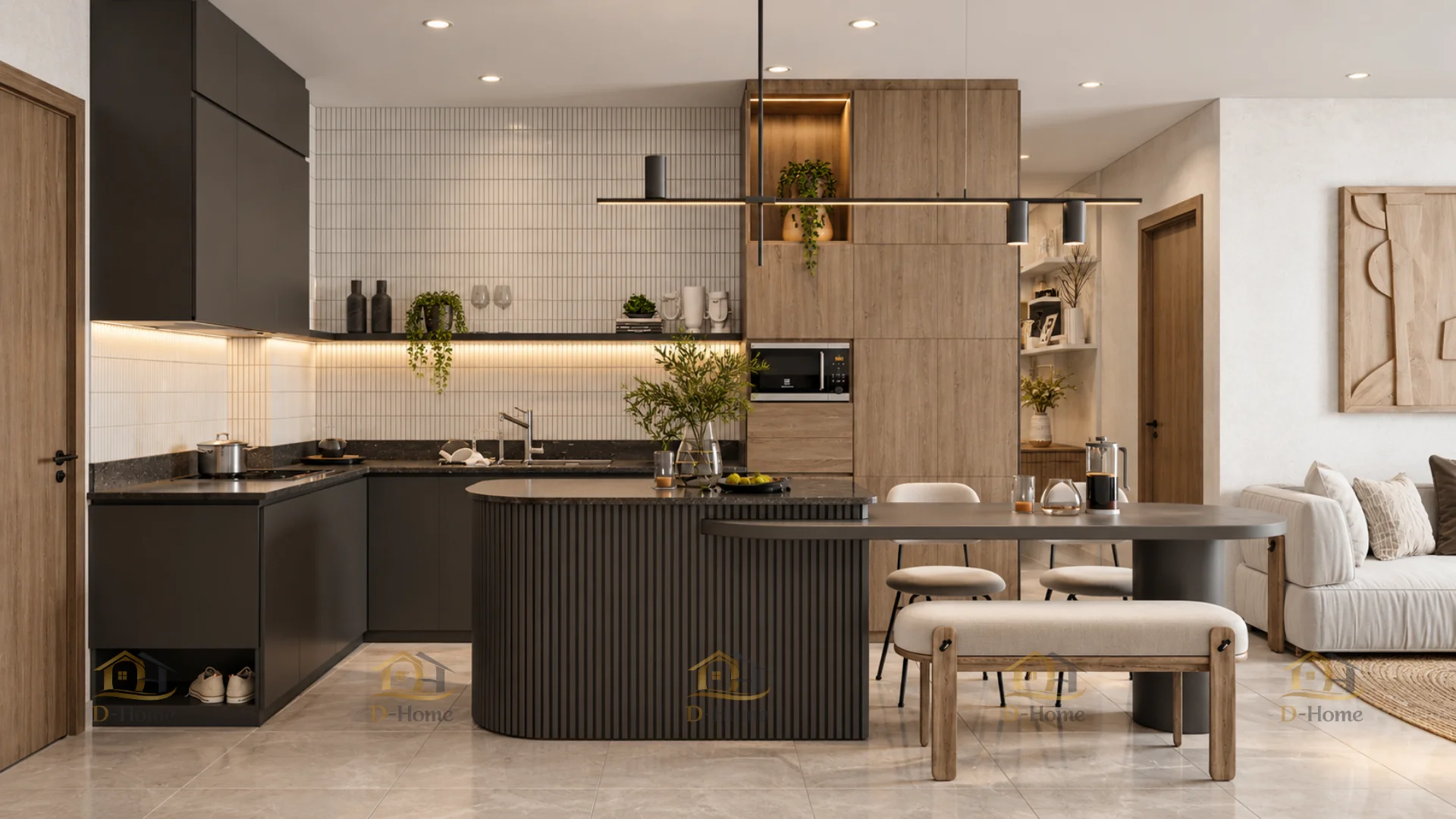 25+ mẫu tủ bếp đẹp cho chung cư nhỏ hiện đại, tiện nghi
