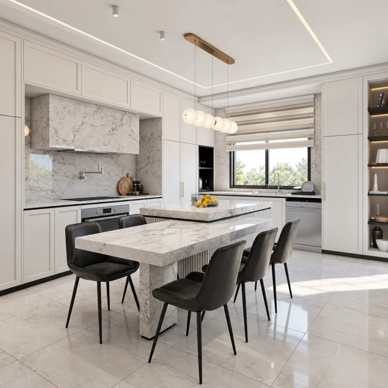 Dự án hoàn thiện nội thất phòng bếp tủ nhôm tổ ong hiện đại Q8 - Anh V