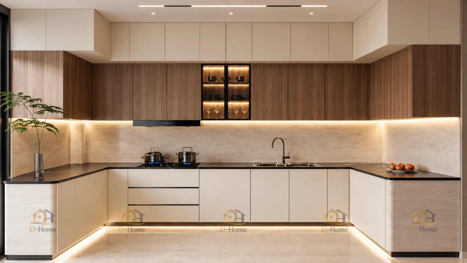 Acrylic, Laminate và Melamine chủ yếu là vật liệu hoàn thiện bề mặt, vì vậy khả năng chống ẩm của toàn bộ tủ còn phụ thuộc vào cốt ván