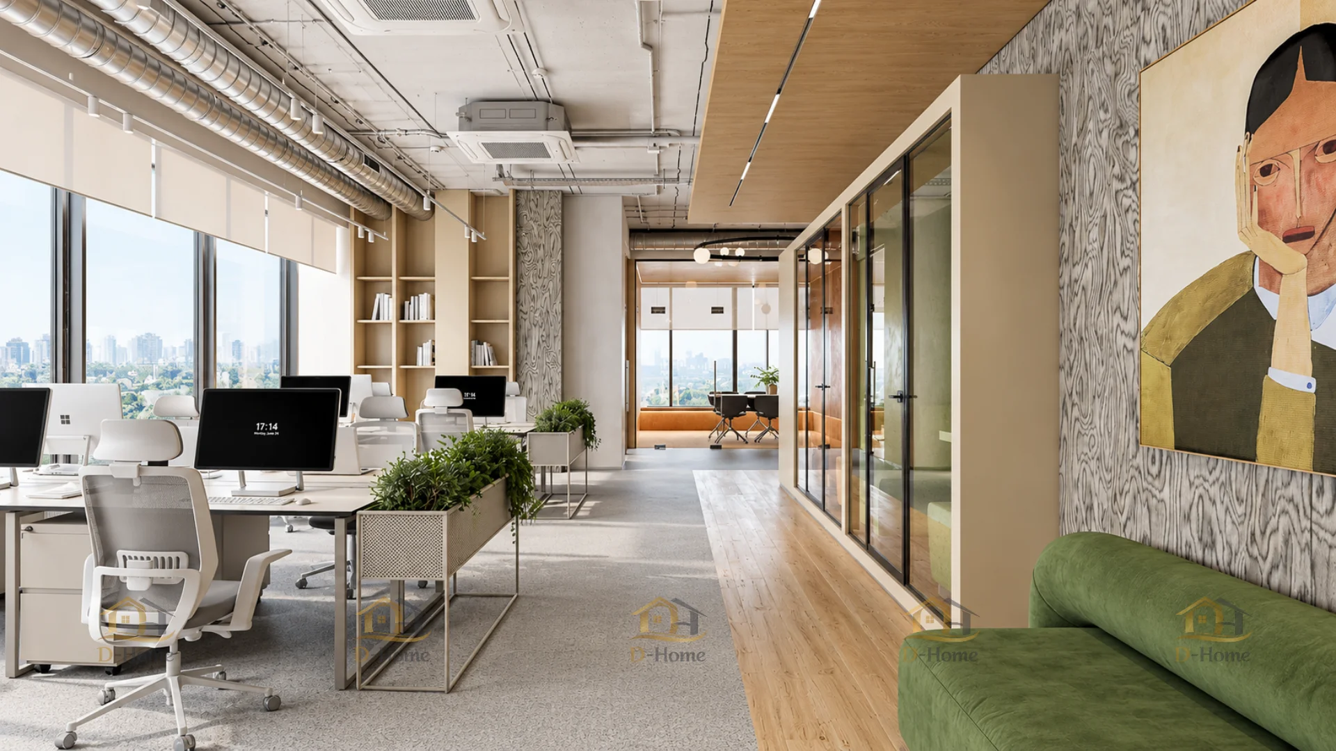 Thiết kế văn phòng 50–100m²