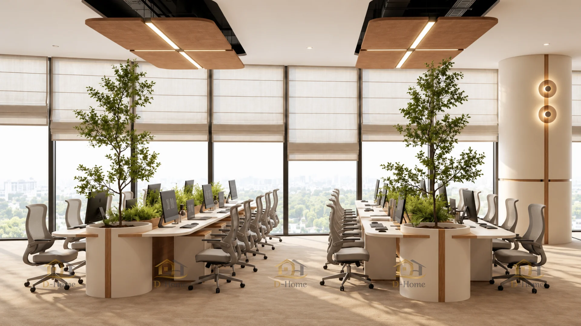 Thiết kế văn phòng 100–200m²